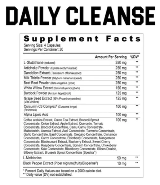 Axe & Sledge: Daily Cleanse, 120 Capsules - Image 2