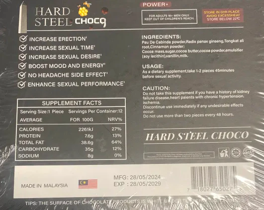 Hard Steel Chocolate Male - Image 2