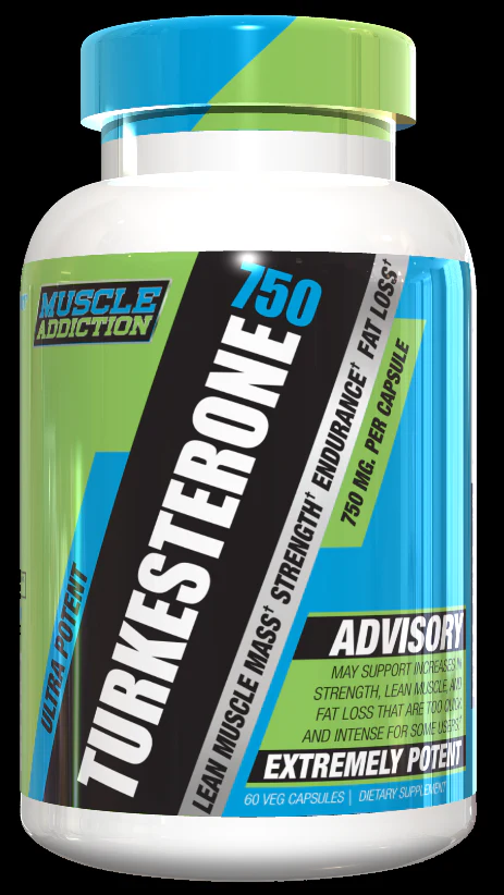 Muscle Addiction: Turkesterone 750, 60 Capsules