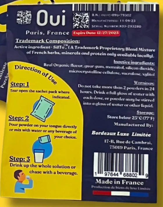 Oui InstaMix Powder For Men - Sweet Pineapple - Image 2