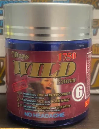 Platinum Wild Extreme 1750 Male - 6 Capsule Bottle