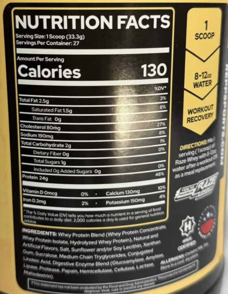 Repp Sports: Raze Whey, 2lb - Image 2