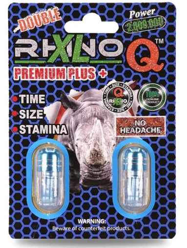 Rh1n0: XL Q Premium Plus 2,000,000, Double Capsule