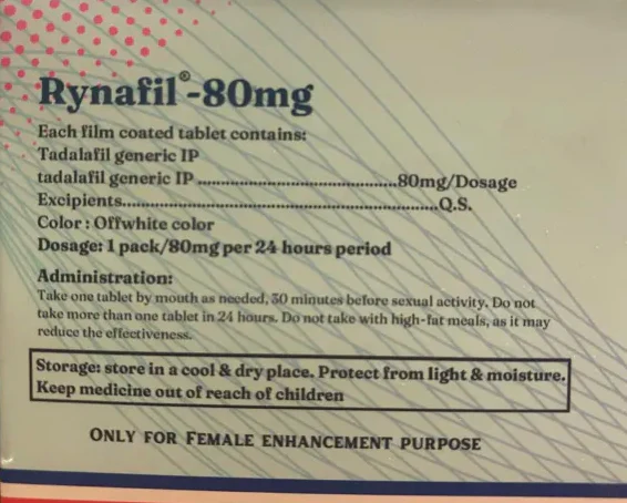 Rynafil for women, 80mg - Image 2