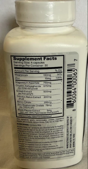 Ryse: Test Support 120 Capsules - Image 2