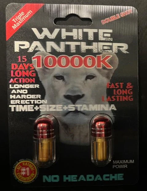 White Panther 10000K Male Double Capsule